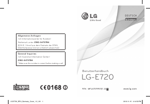 Bedienungsanleitung LG E720 Optimus Chic Handy