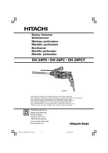 Mode d’emploi Hitachi DH 24PH Perforateur
