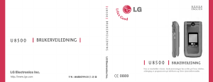 Handleiding LG U8500 Mobiele telefoon