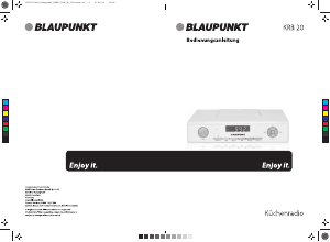 Bedienungsanleitung Blaupunkt KRB 20 Radio