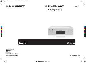 Bedienungsanleitung Blaupunkt KRC 30 Radio