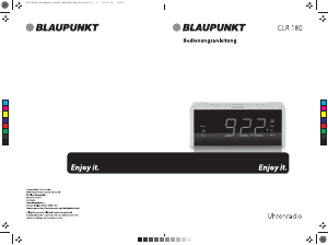 Bedienungsanleitung Blaupunkt CLR 180 Uhrenradio