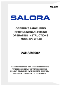 Handleiding Salora 24HSB6502 LED televisie