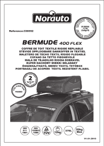 Manuale Norauto Bermude 400 Flex Box da tetto