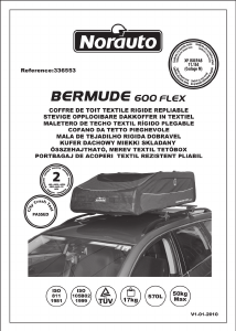 Manuale Norauto Bermude 600 Flex Box da tetto