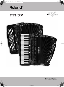 Handleiding Roland FR-7x Accordeon