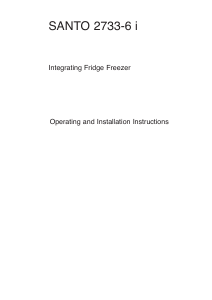 Manual AEG SANTO2733-6I Fridge-Freezer