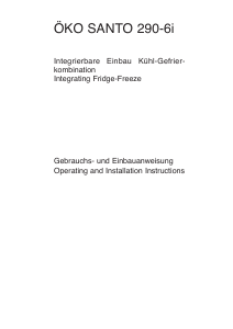 Bedienungsanleitung AEG SANTO2942-4I Kühl-gefrierkombination