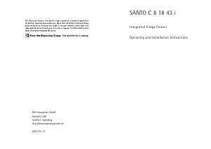 Bruksanvisning AEG SC81843I Kyl-frys