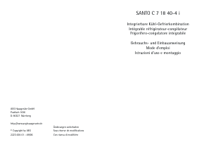 Bedienungsanleitung AEG SC71840-4I Kühl-gefrierkombination