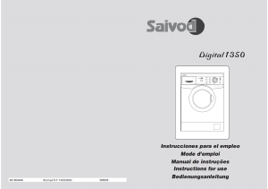 Mode d’emploi Saivod Digital 1350 Lave-linge