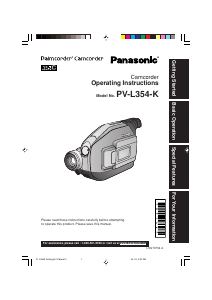 Bruksanvisning Panasonic PV-L354K Videokamera