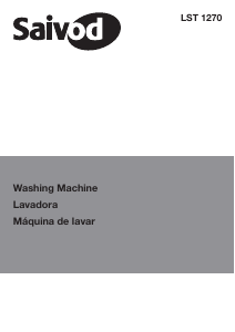 Manual Saivod LST 1270 Washing Machine