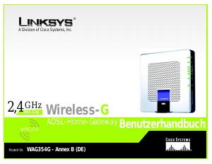 Bedienungsanleitung Linksys WAG354G - Annex B (DE) Router