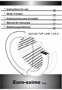 Manual de uso Saivod Top Line 1103 S Lavadora