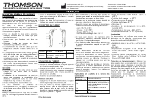 Manual de uso Thomson TTET 350 Termómetro