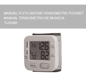 Mode d’emploi Thomson TUGH60 Tensiomètre