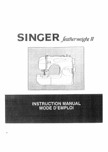 Mode d’emploi Singer 117 Featherweight II Machine à coudre