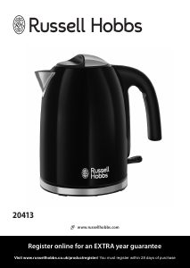 Bruksanvisning Russell Hobbs 20413 Vattenkokare