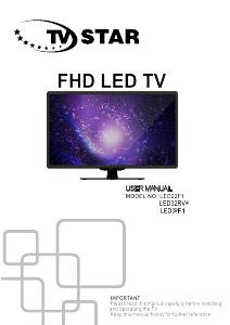 Bruksanvisning TV Star LED19RV2 LED TV