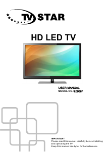 Bruksanvisning TV Star LED39F LED TV