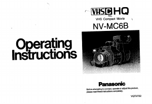 Bruksanvisning Panasonic NV-MC6B Videokamera