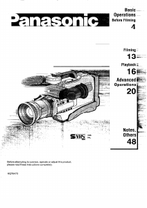 Manual Panasonic NV-MS5B Camcorder