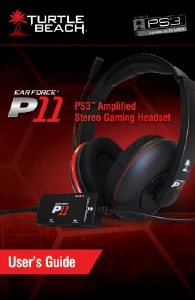 Handleiding Turtle Beach Ear Force P11 Headset