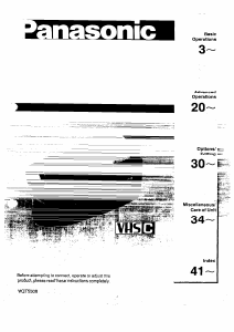 Bruksanvisning Panasonic NV-R10B Videokamera