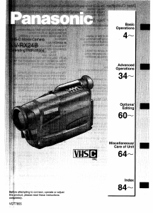 Handleiding Panasonic NV-RX24B Camcorder