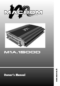 Manual de uso Macrom M1A.1500D Amplificador para coche