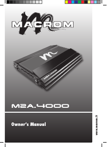 Manual de uso Macrom M2A.4000 Amplificador para coche
