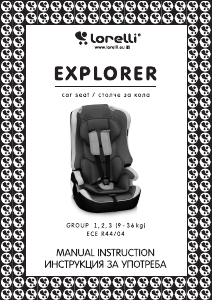 Manual Lorelli Explorer Car Seat