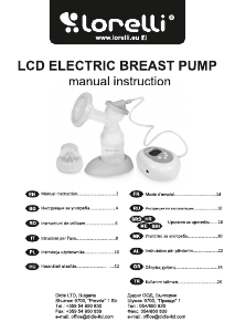 Manual Lorelli LCD Pompă de sân