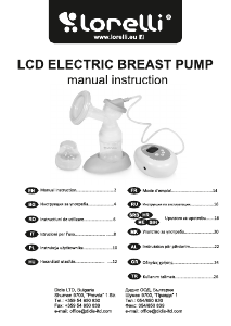 Mode d’emploi Lorelli LCD Tire-lait