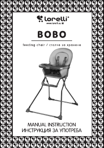 Instrukcja Lorelli Bobo Krzesełko do karmienia