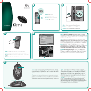 Bruksanvisning Logitech MX518 Mus