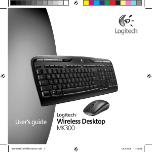 كتيب لوحة مفاتيح MK300 Logitech