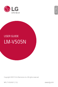Manual LG LM-V505N Mobile Phone