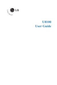 Manual LG U8100 Mobile Phone