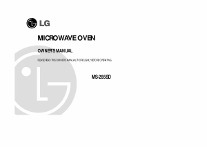 Bruksanvisning LG MS-285SD Mikrovågsugn