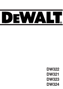 Εγχειρίδιο DeWalt DW321 Σέγα