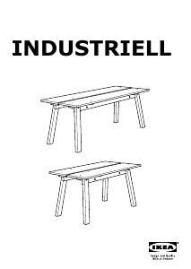Εγχειρίδιο IKEA INDUSTRIELL Τραπέζι τραπεζαρίας
