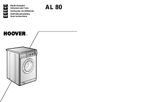 Manual Hoover AL 80 11 Máquina de lavar roupa