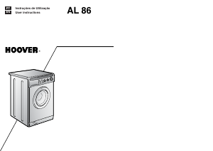 Manual Hoover AL 86 11 Máquina de lavar roupa