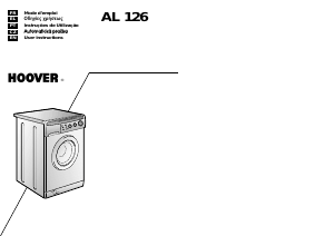Manual Hoover AL 126 11 Máquina de lavar roupa