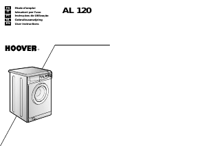 Manual Hoover AL120 01 Máquina de lavar roupa