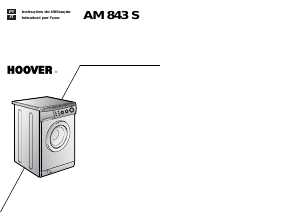 Manual Hoover AM 843S 11 Máquina de lavar roupa
