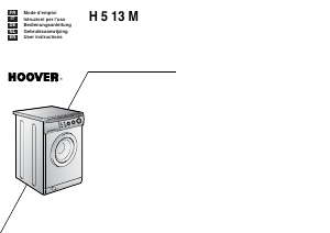Handleiding Hoover H5 13 MCE Wasmachine