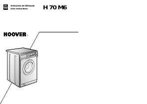 Manual Hoover H70 M6 SY Máquina de lavar roupa